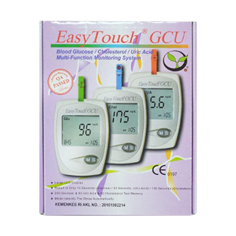 Alat Cek Easy Touch GCU 3 in 1 Gula Darah / Kolesterol / asam urat