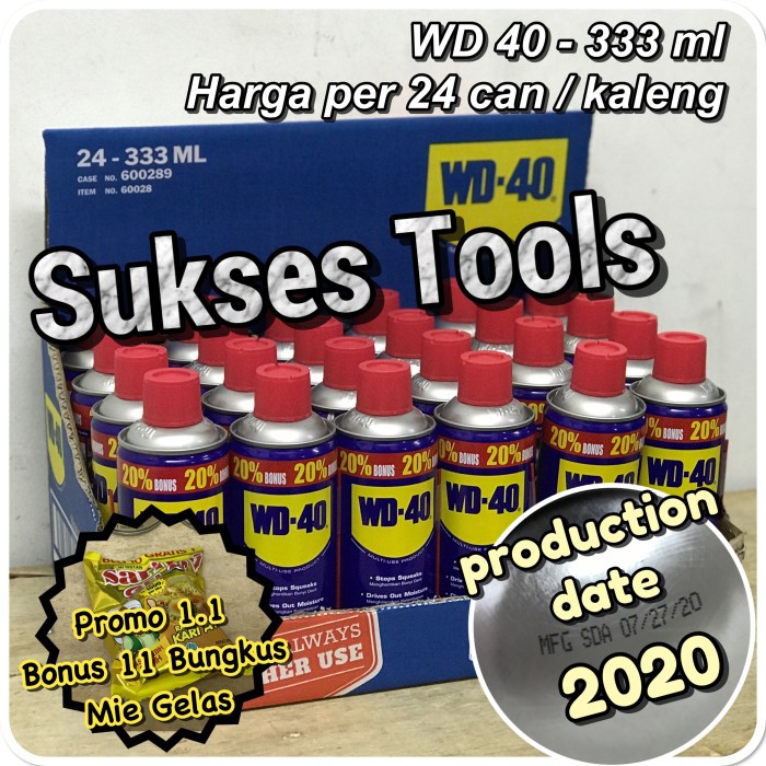 Grosir WD 40 333 ml WD40 uk. 333 ml Bonus Pelumas Serba Guna