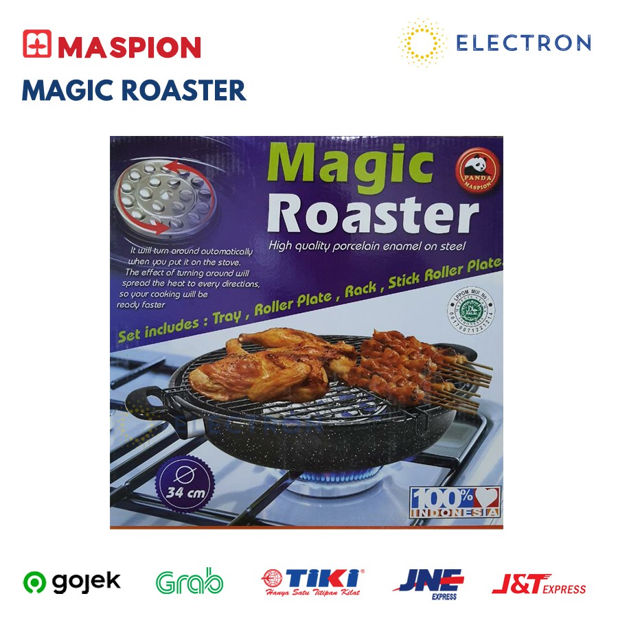 Magic Roaster Alat Pemanggang 34 cm Grill Pan Pemanggang Maspion 34cm Panggang Maxim