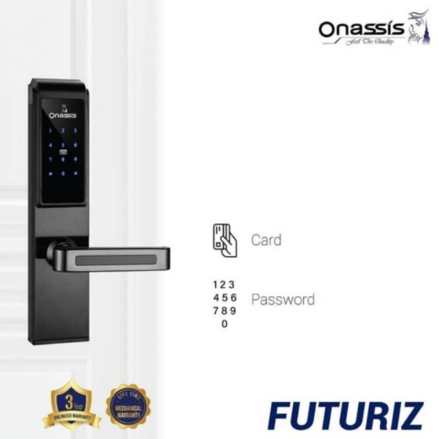 Kunci Pintu Digital ONASSIS FUTURIZ Digital Lock Onassis Futuriz smart lock