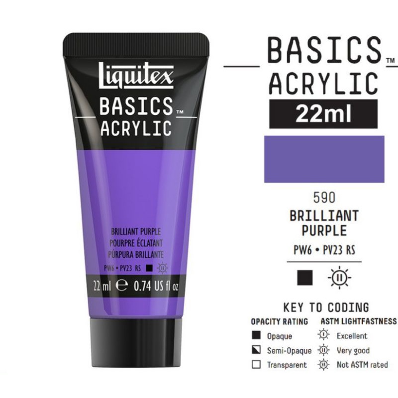 

LIQUITEX BASICS ACRYLIC 22 ML BRILLIANT PURPLE