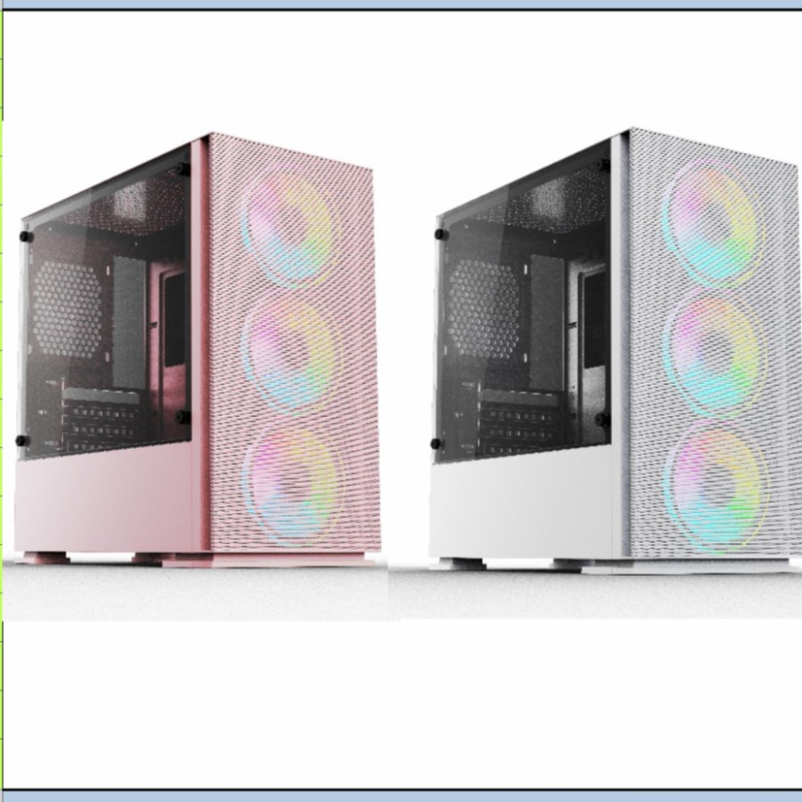 Casing Komputer Gaming Paradox Durandal M ATX include 3Fan - Casing PC M ATX