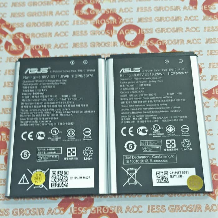 Baterai Original ASUS Zenfone 2 Laser 6 Inchi ZE601KL , Z011D C11P1501