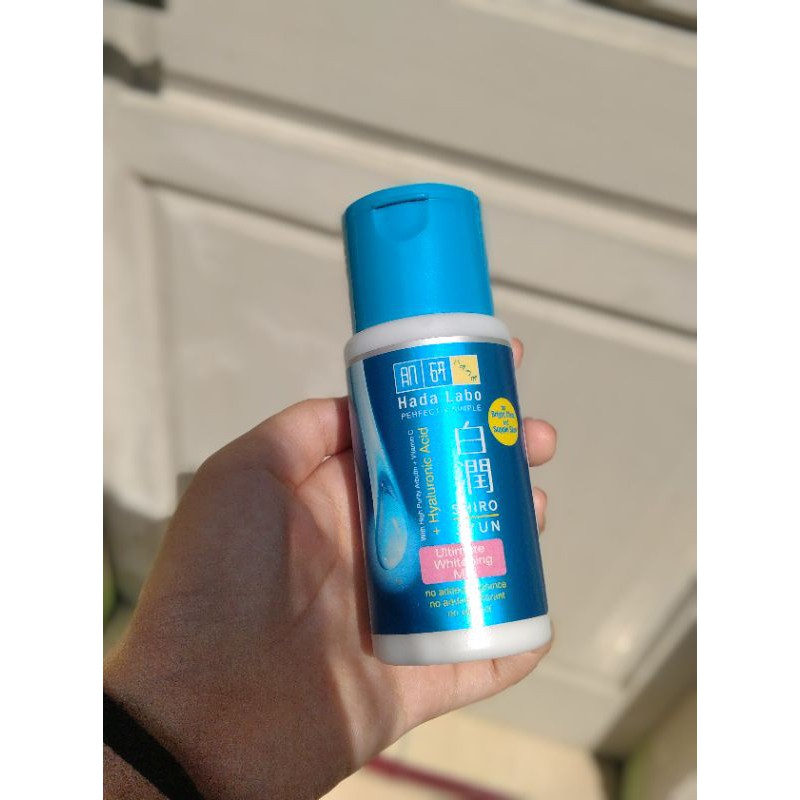 preloved hadalabo shirojyun milk (moisturizer)