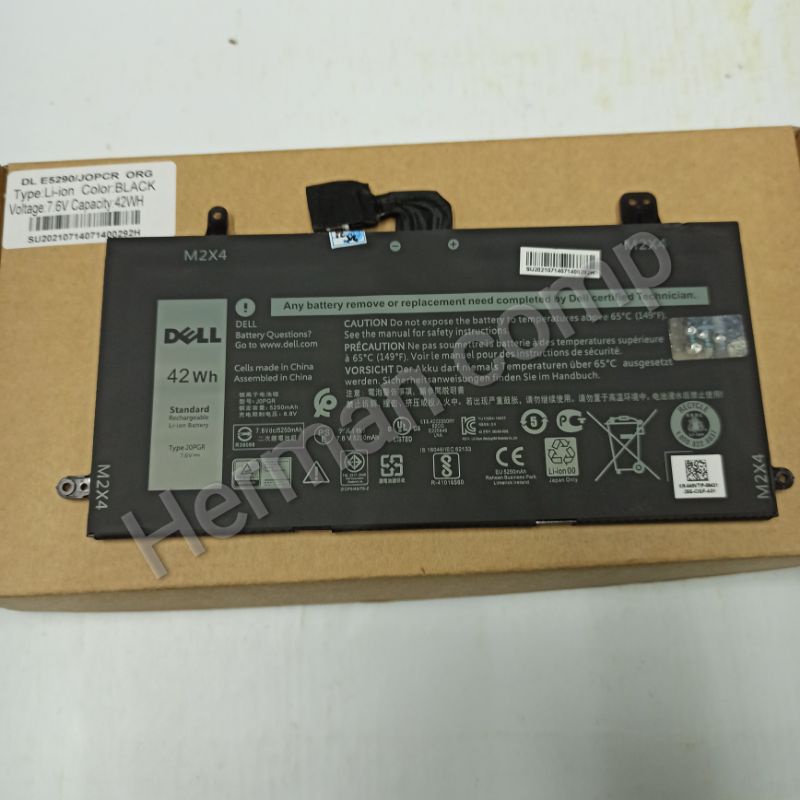 Original Baterai Dell Latitude 12 5285 5290 2 in 1