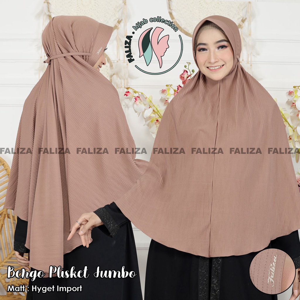 HIJAB BERGO PLISKET JUMBO/HIJAB INSTAN/ BERGO PLISKET INSTAN/JILBAB