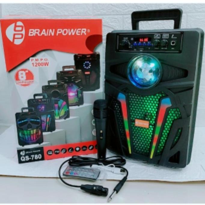 Speaker Bluetooth BrainPower QS-780 8" Termurah