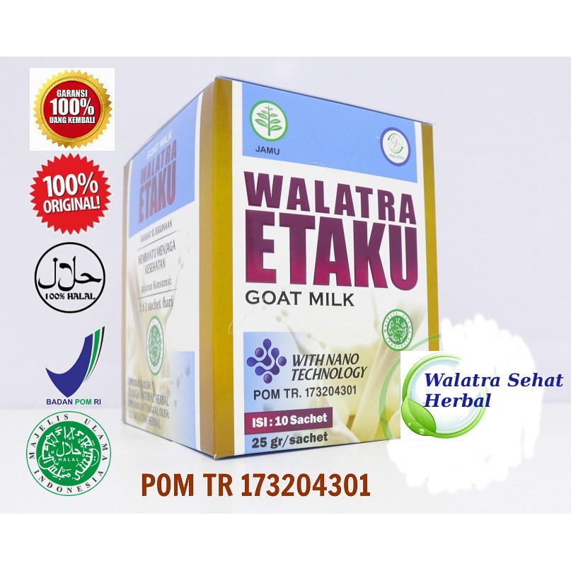 

Walatra Etaku Goat Milk - Susu Kambing ASLI dgn Nanoteknologi