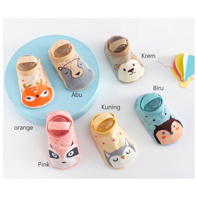 Kaos Kaki Bayi / Kaos Kaki Anak Motif Animal Lucu