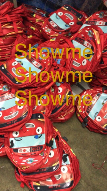 Showme promo tas ransel anak sekolah PAUD / TK / 13 INCH/ 33 CM 3D BUS IMUT IMUT