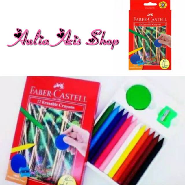 

FABER CASTELL 12 erasable crayons