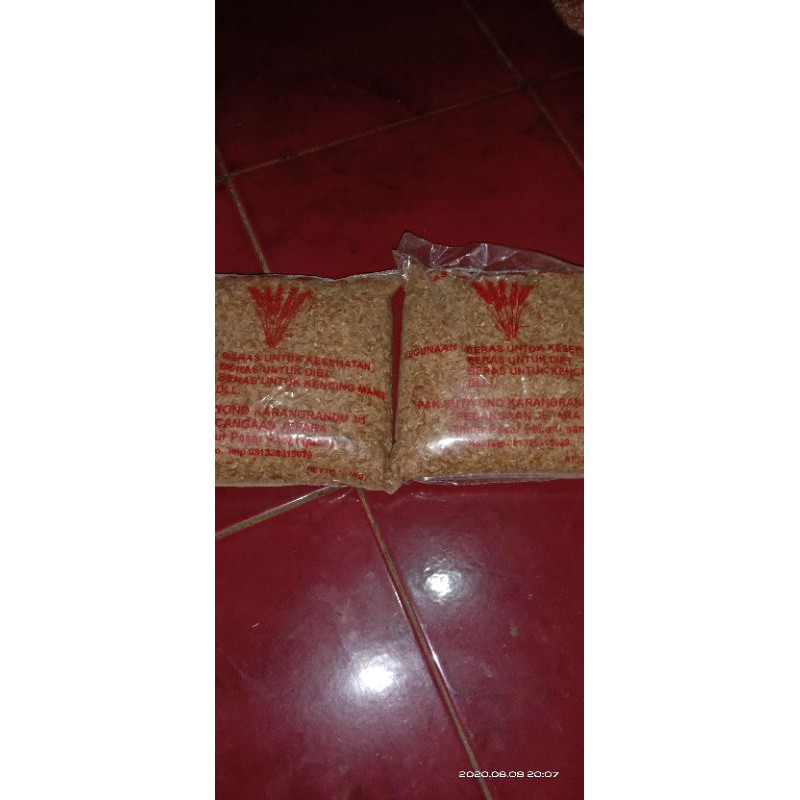 

beras merah organik 1kg pulen