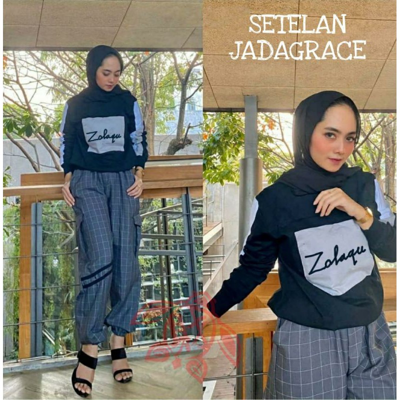 PCS SET JADAGRACE BAHAN BABYTERRY DAN KATUN LINEN SETELAN ATASAN DAN CELANA MS ADA VIDEO REVIEW PRODUK