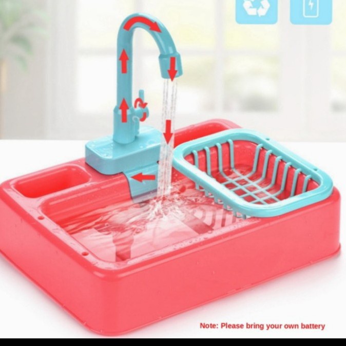Mainan Wastafel Mini - Kitchen Sink Mini Tempat Cuci Piring