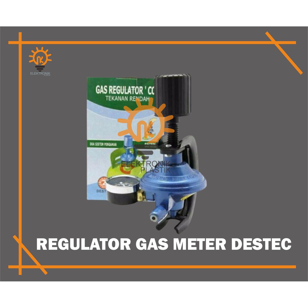 REGULATOR GAS METER DESTEC 201M/REGULATOR PLUS PENGAMAN