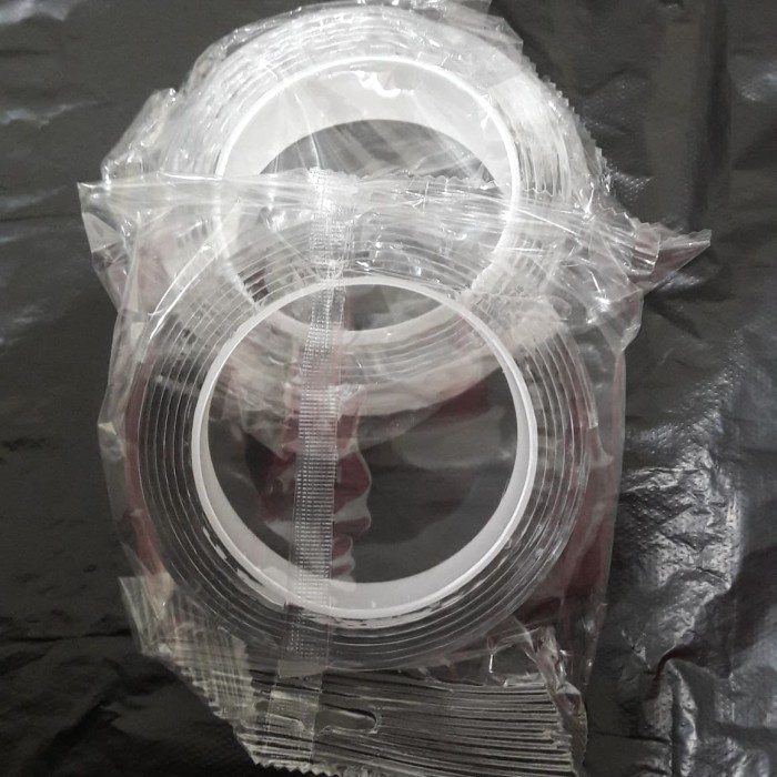 

Wow Nano Tape Super Kuat 2Cm X 2M, Double Tape Bening Trendi