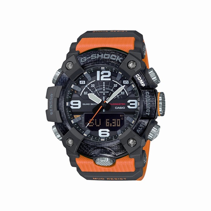 JAM TANGAN PRIA MERK G-SHOCK Resin Band Spherical Glass GG-B100BA-1A