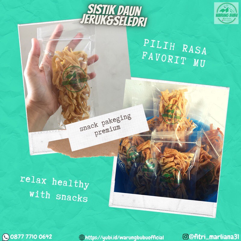 

Sistik daun jeruk & seledri renyah