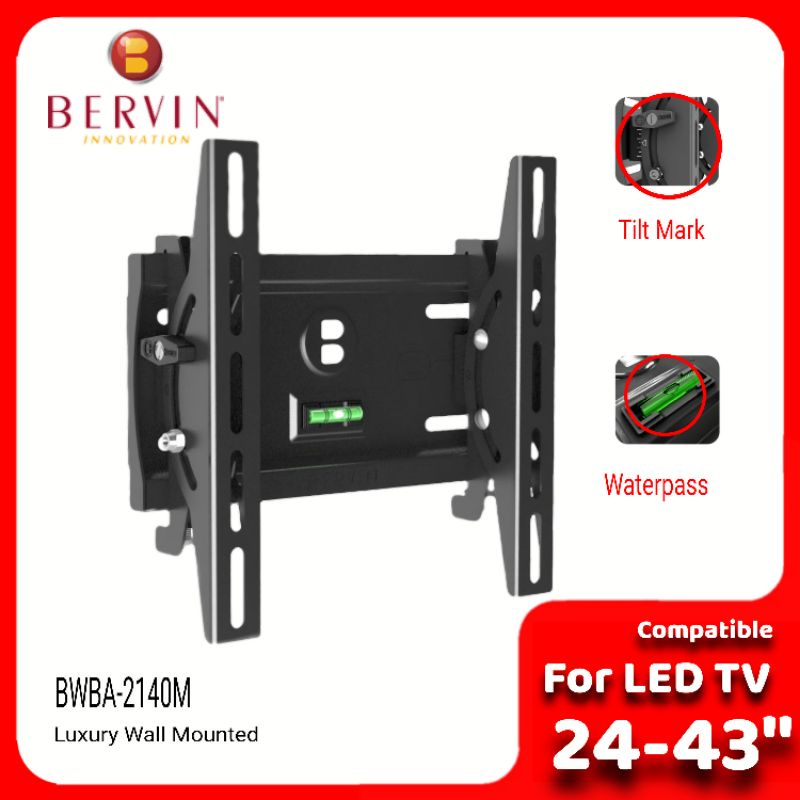 BERVIN Bracket TV 24-43 With Waterpass, Original Import Quality