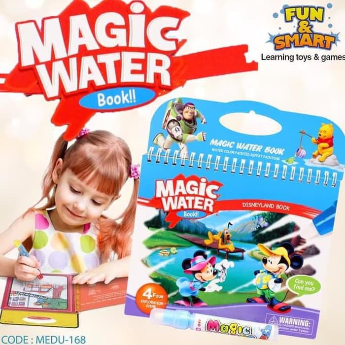 

FES-251 Jual Magic Water Book Buku Menggamar Multi Warna Buku Cat Air