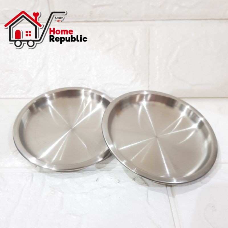 Bima Glass Coaster 9cm Tatakan.Gelas Stainless Isi 2 pc B910NP | Shopee