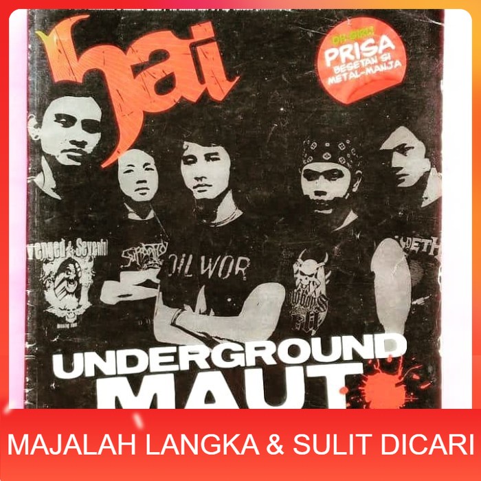 Majalah HAI No.8 Mar 2008 Cover BESIDE UNDERGROUND MAUT Langka