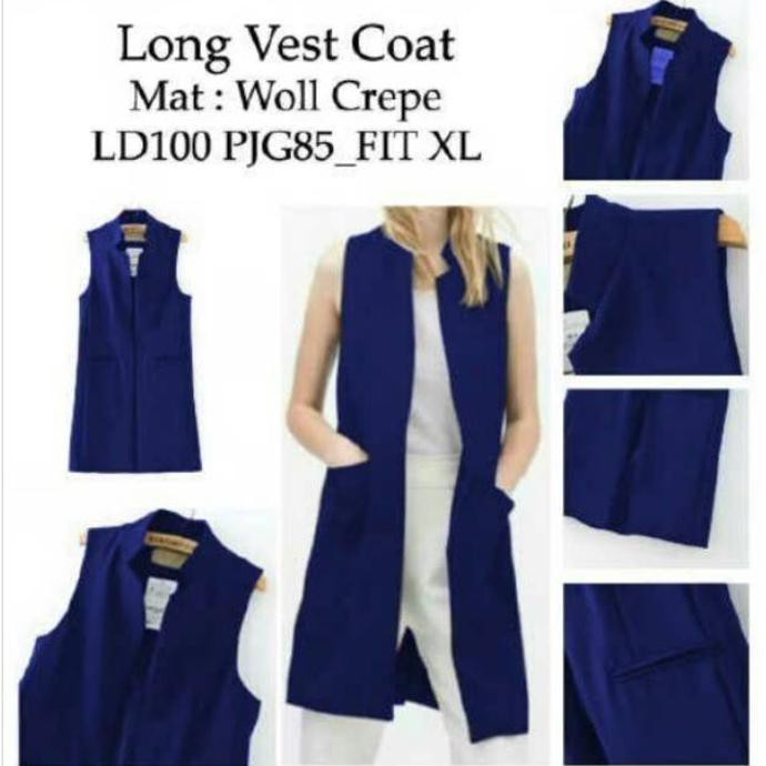 VEST LUARAN WANITA ROMPI BAJU OUTER MURAH CEWEK TERBARU KOREA STYLE TOP FASHION