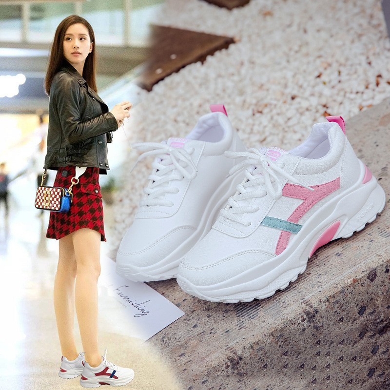 Sepatu Wanita Import Sneakers Putih Sepatu Sport Running Shoes Wanita Cewek fashion Korea SP-030