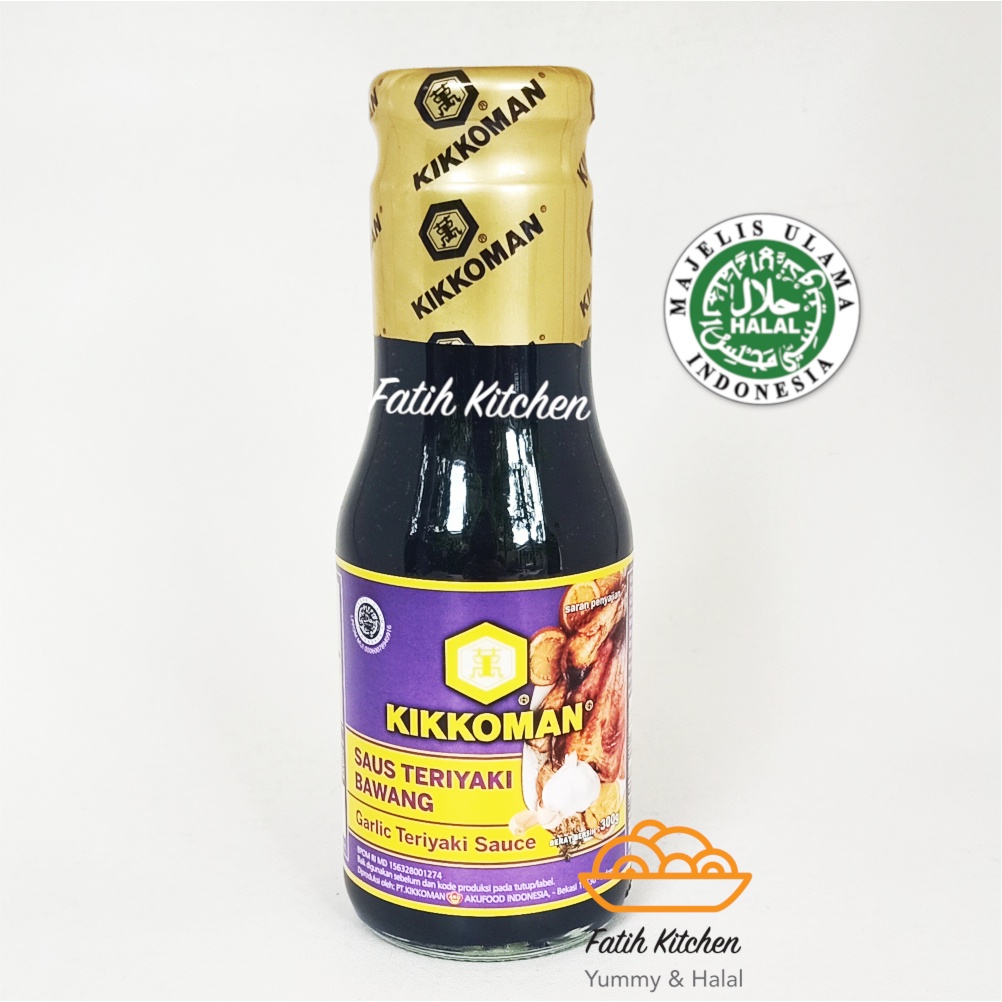 

Kikkoman Garlic Teriyaki Sauce Halal 300 gr - Saus Teriyaki Bawang