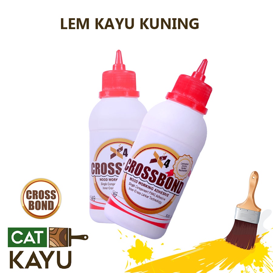 

Lem Kayu Super Premium Crossbond X4 Perekat Bambu Kertas Lem Finger Joint