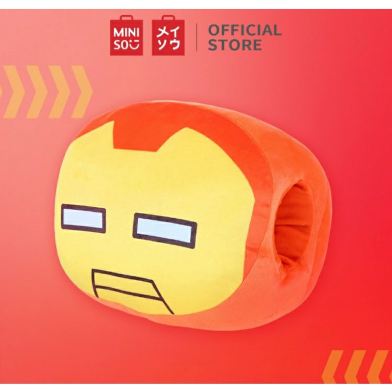 miniso x marvel hand warm pillow bantal tangan/boneka bantal/bantal tidur