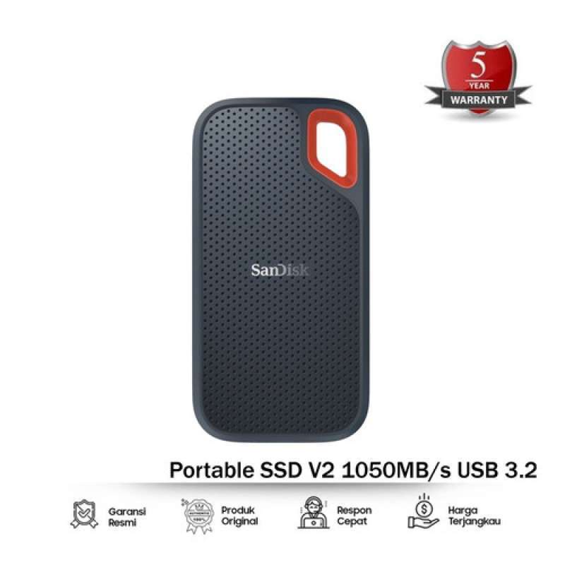 SSD Sandisk Extreme External Portable 1TB USB C 3.1 Eksternal 1 TB