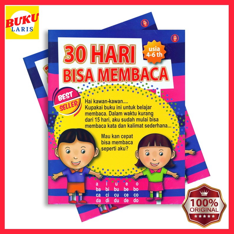 Jual Buku Best Seller 30 Hari Bisa Membaca Usia 4 6 Th Panduan Belajar Membaca Step By Step Shopee Indonesia