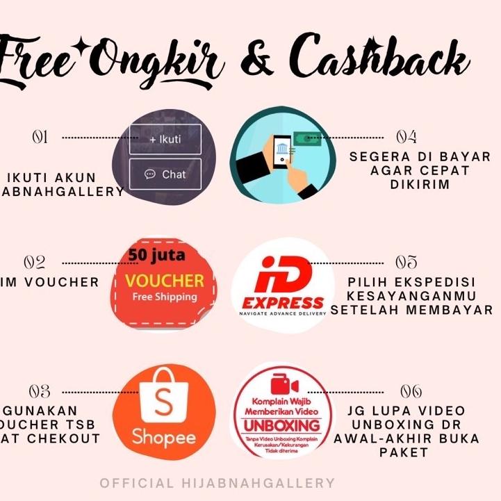 Segiempat Voal Potton Cendana  By hijabnah 향