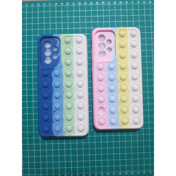 Riliver Stress Pop it Fidget Push Bubble Case Samsung A02 A12 A02s A32 4G - A52 - A72 - M12 - M02 - 