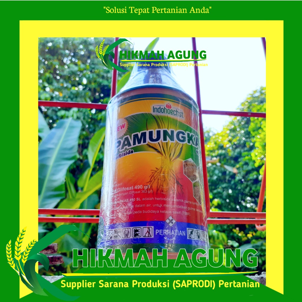 Pamungkas 490 SL 1 Liter - Herbisida Glifosat Pembasmi Rumput