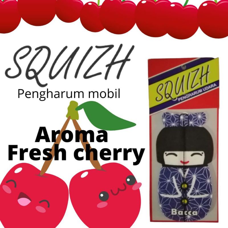 Parfum Mobil Squizh gantung pengharum mobil ruangan japanese cute doll