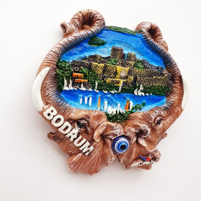 3D Fiber Souvenir Negara magnet Kulkas Tempelan kulkas Turkey BODRUM