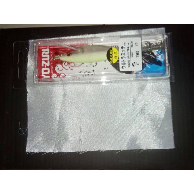 Kain Pembungkus Lure Squid Jig Yozuri Yo-Zuri Umpan Cumi Warna Putih