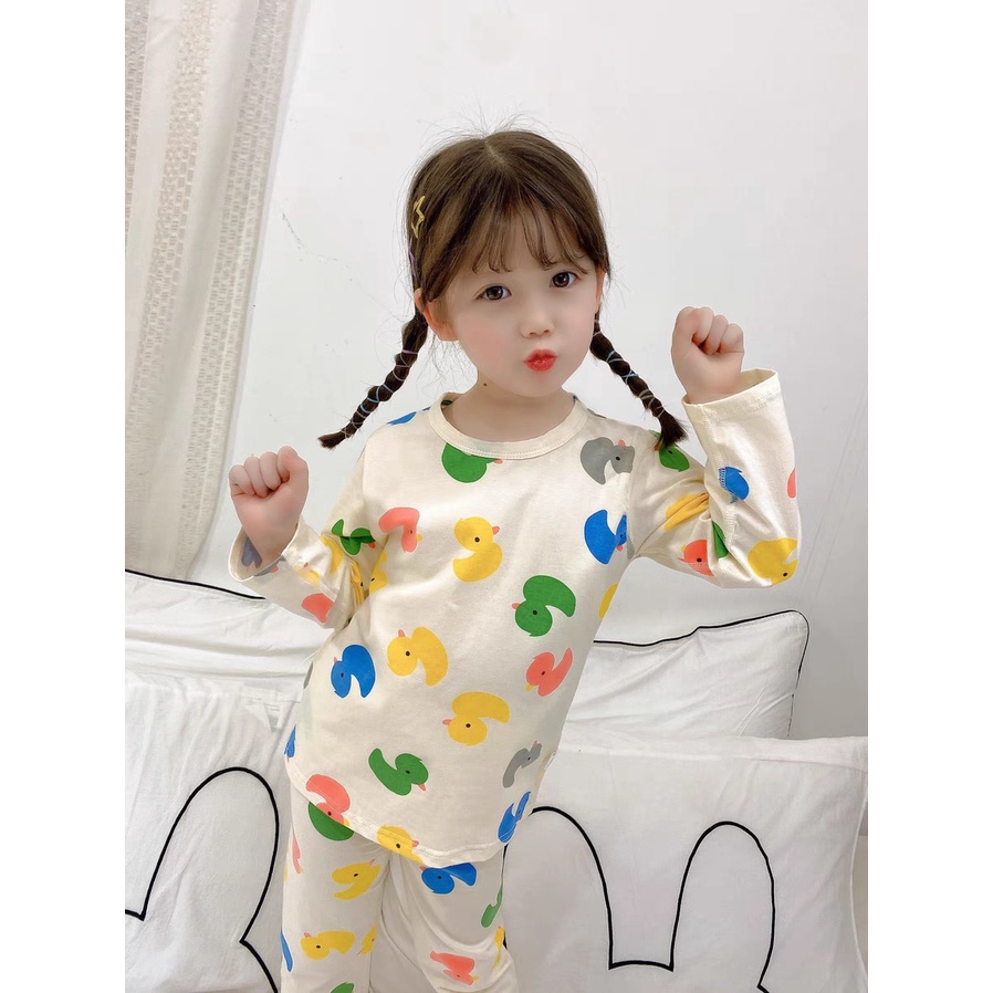 Pajamas Sunday uk 1-3 Tahun / Piyama IMPORT Baju Tidur Setelan Anak Perempuan Branded Karakter Adem Murah