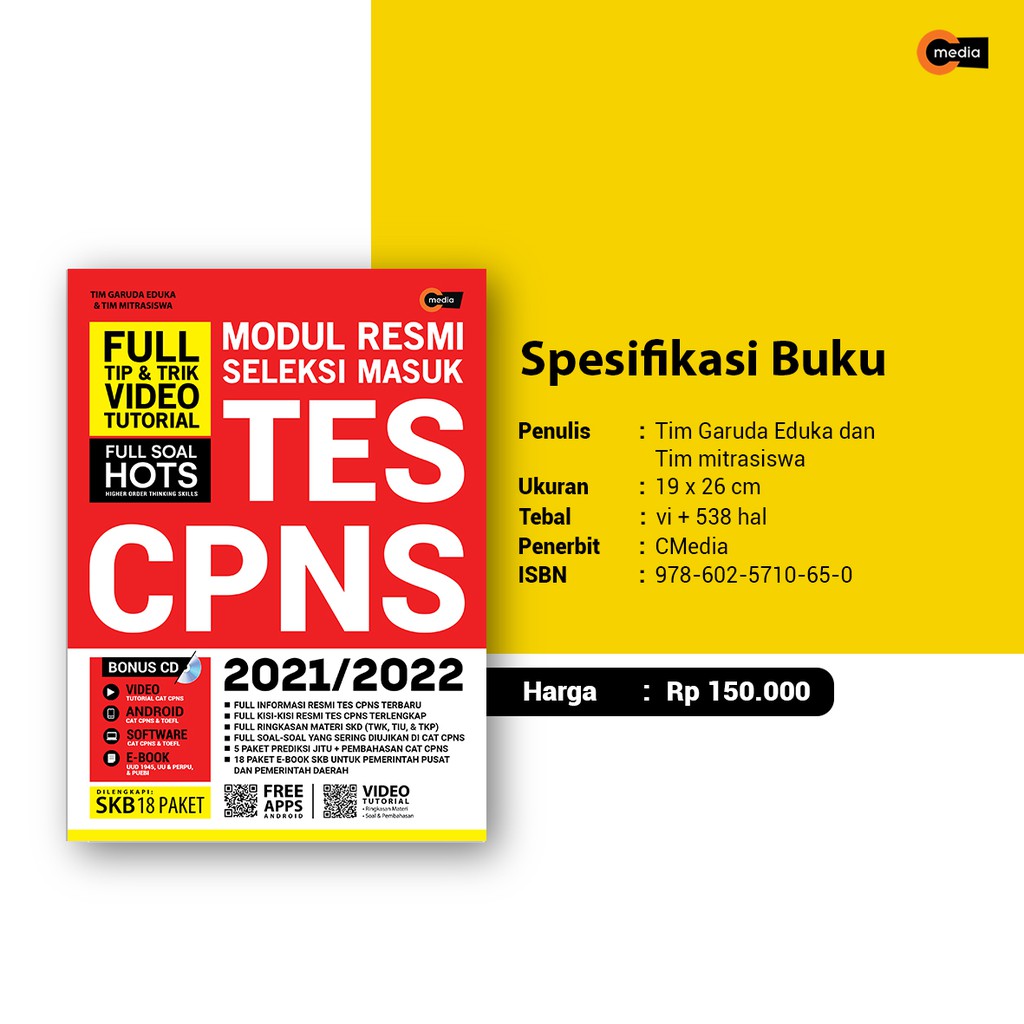 Modul Resmi Seleksi Masuk Tes Cpns 2021 2022 Cd Shopee Indonesia