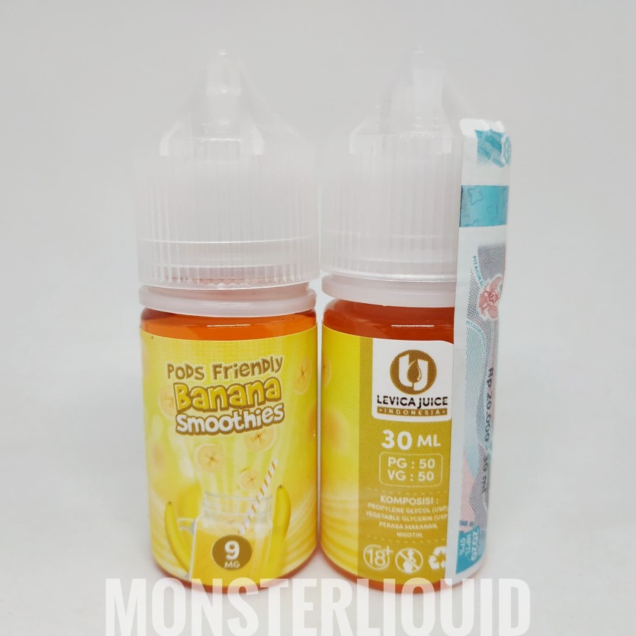 POD FRIENDLY BANANA SMOOTHIES BY LEVICA JUICE 9MG 30ML