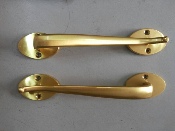 Tarikan Pintu /Laci pull handle pintu Gold Plate impor