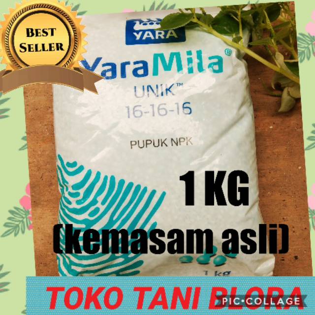 PUPUK NPK MUTIARA YARAMILA KEMASAN ASLI (1KG/1000GRAM)