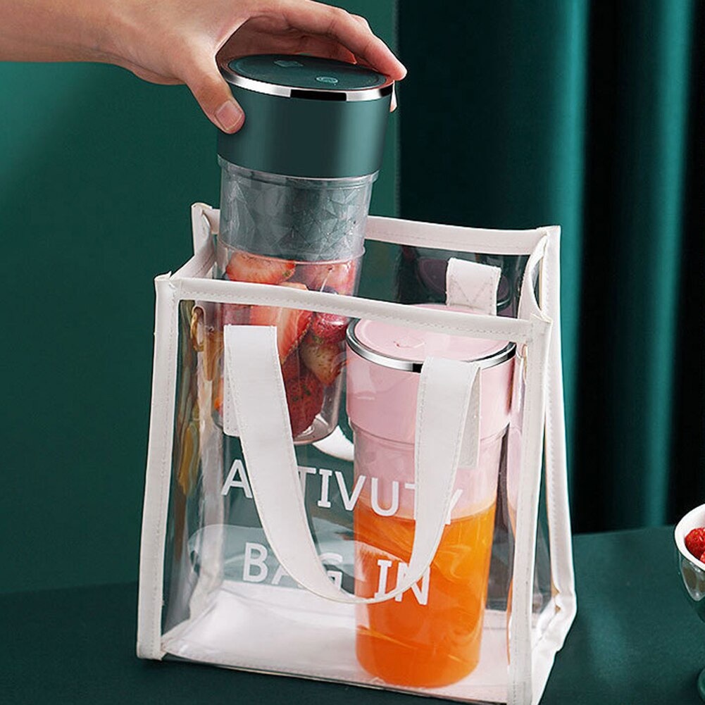 Bisa COD Blender Mixer Buah Portable Mini Juicer Cup USB Rechargeable 400ML - Alloet BG-G01