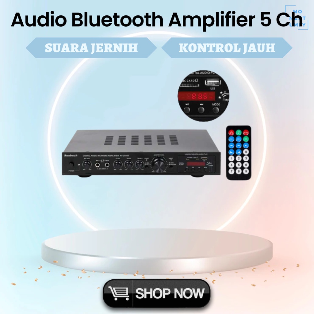 Sunbuck Aksesoris Audio Mesin Modul Power Speaker HiFi Amplifier Mini Bluetooth Wireless Speaker Sub