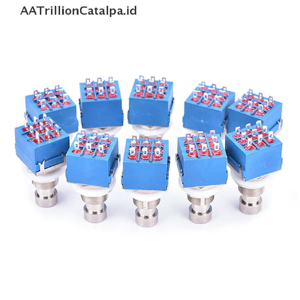 Aatrillioncatalpa 10pcs Pedal Efek Gitar Elektrik 9-pin 3PDT Dengan True Bypass