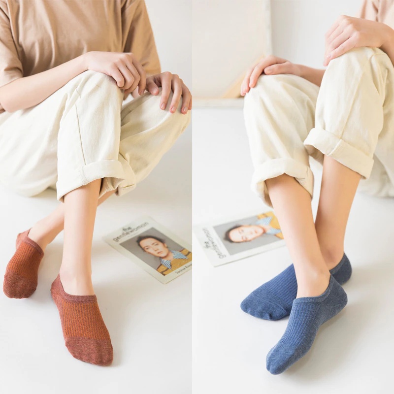 OVERFLOWS.ID Kaos Kaki Hidden Di Bawah Mata Kaki Pria Wanita Ankle Sock Basic Import Kaos Kaki