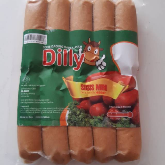 

Dilly Sosis Bakar Mini 450gr Isi 10pcs