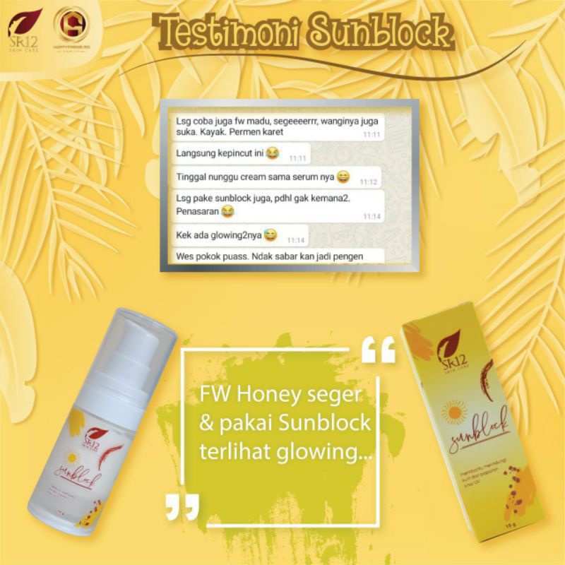 SUNBLOCK SPF 30 SR12 ANTI BELANG/ PERAWATAN WAJAH / SPF 30++ / KRIM GLOWING / KRIM WAJAH / BPOM / PEMUTIH WAJAH / SUNSCREEN WAJAH